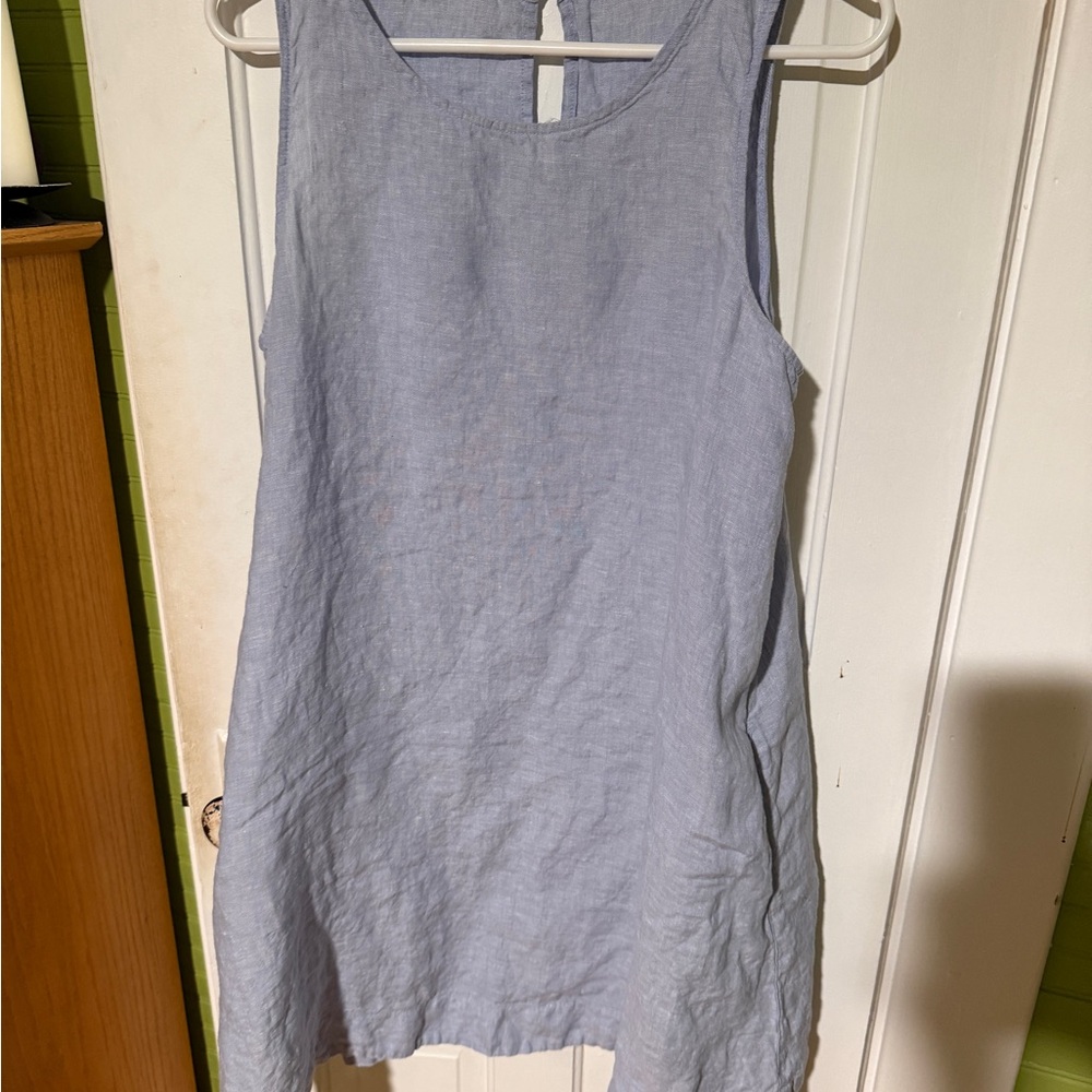 Sigrid Olsen Blue Sleeveless Dress size M